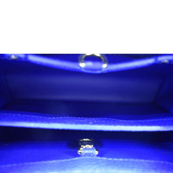 LOUIS VUITTON Capucines Taurillon Leather Shoulder Bag Blue