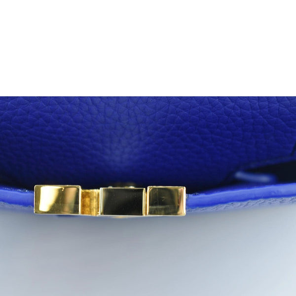LOUIS VUITTON Capucines Taurillon Leather Shoulder Bag Blue