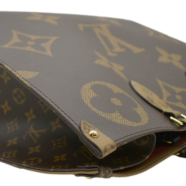 LOUIS VUITTON Onthego GM Giant Monogram Canvas Tote Bag Brown