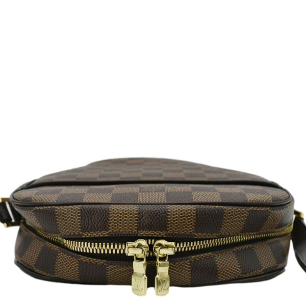 LOUIS VUITTON Ipanema GM Damier Ebene Crossbody Bag Brown