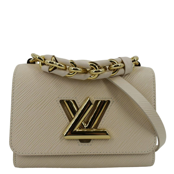 LOUIS VUITTON Twist PM Epi Leather Crossbody Bag Off White