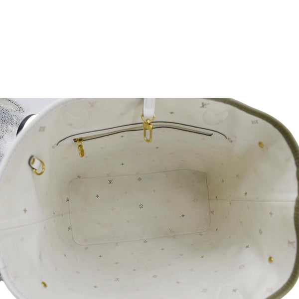 LOUIS VUITTON Neverfull MM Monogram Canvas Tote Sunset Khaki