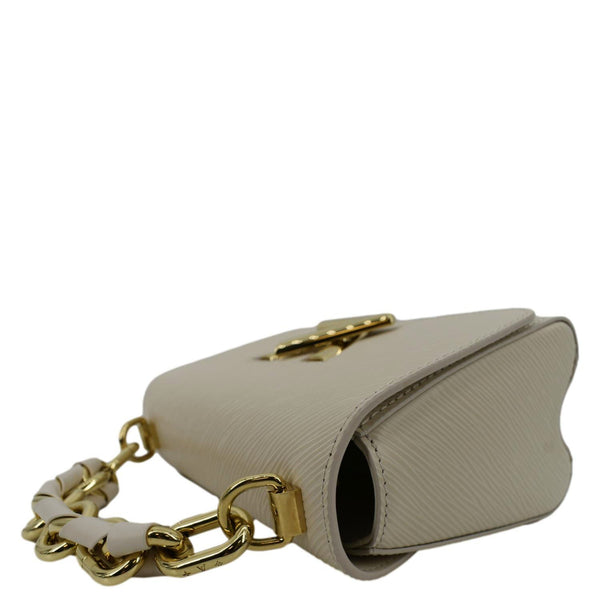 LOUIS VUITTON Twist PM Epi Leather Crossbody Bag Off White