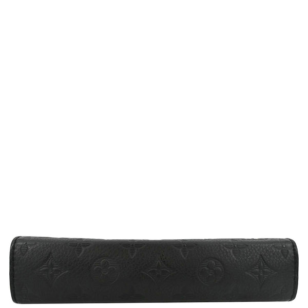 LOUIS VUITTON Gaston Wearable Monogram Shadow Leather Wallet Crossbody Bag Black