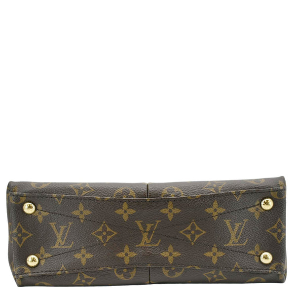 LOUIS VUITTON V BB Monogram Canvas Tote Shoulder Bag Black