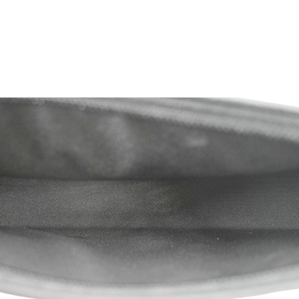 LOUIS VUITTON Gaston Wearable Monogram Shadow Leather Wallet Crossbody Bag Black