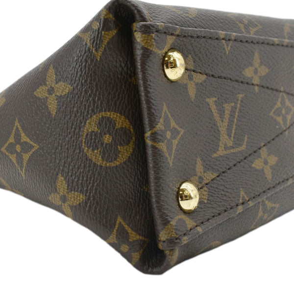 LOUIS VUITTON V BB Monogram Canvas Tote Shoulder Bag Black