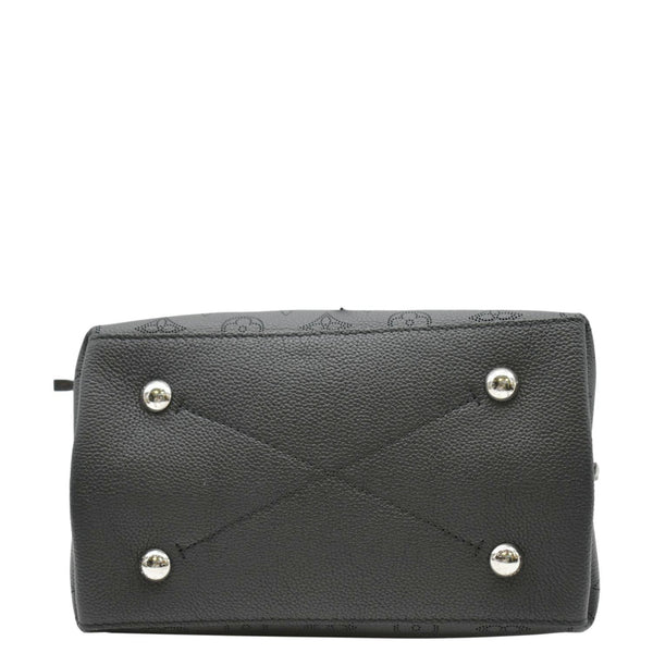 LOUIS VUITTON Muria Mahina Perforated Leather Shoulder Bag Black