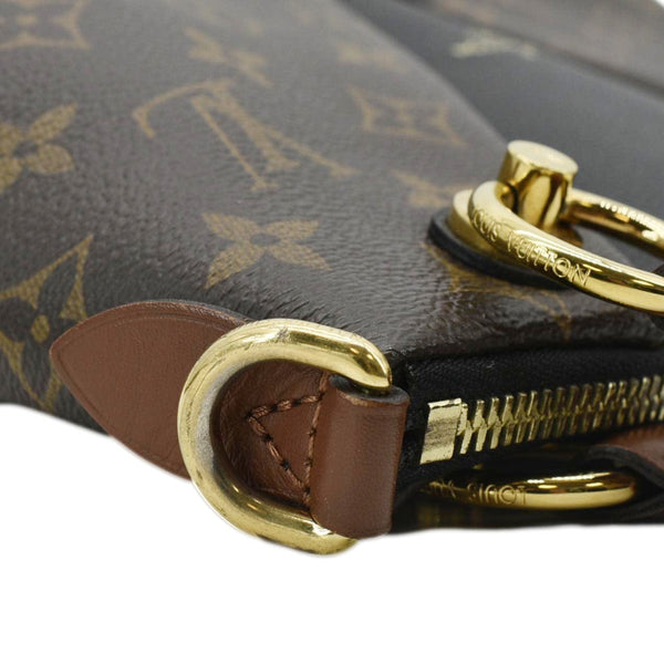 LOUIS VUITTON V BB Monogram Canvas Tote Shoulder Bag Black