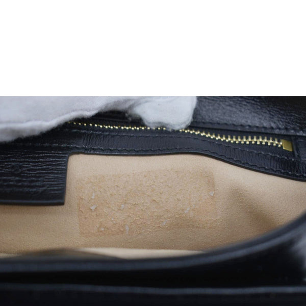 GUCCI Linea Marina Small Chain Leather Shoulder Bag Black 576421