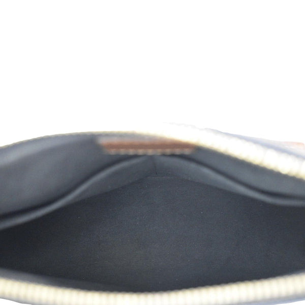 LOUIS VUITTON V BB Monogram Canvas Tote Shoulder Bag Black