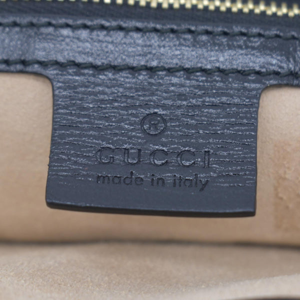 GUCCI Linea Marina Small Chain Leather Shoulder Bag Black 576421