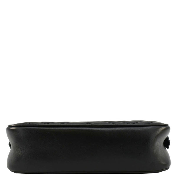 GUCCI GG Marmont Small Matelasse Chevron Leather Camera Bag Black 447632