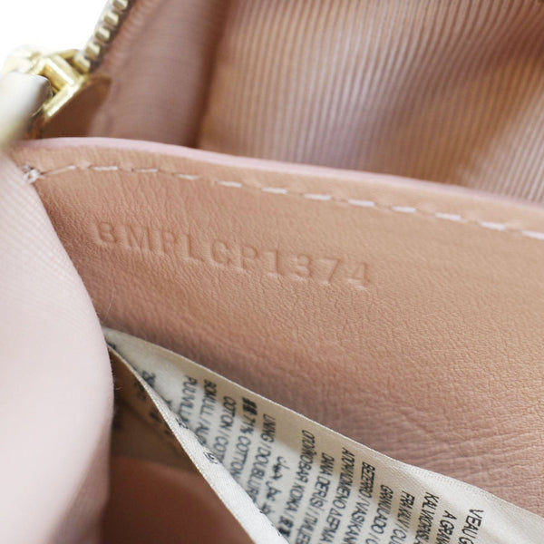 BURBERRY 1983 Knight Check Link Leather Crossbody Belt Bag Pink