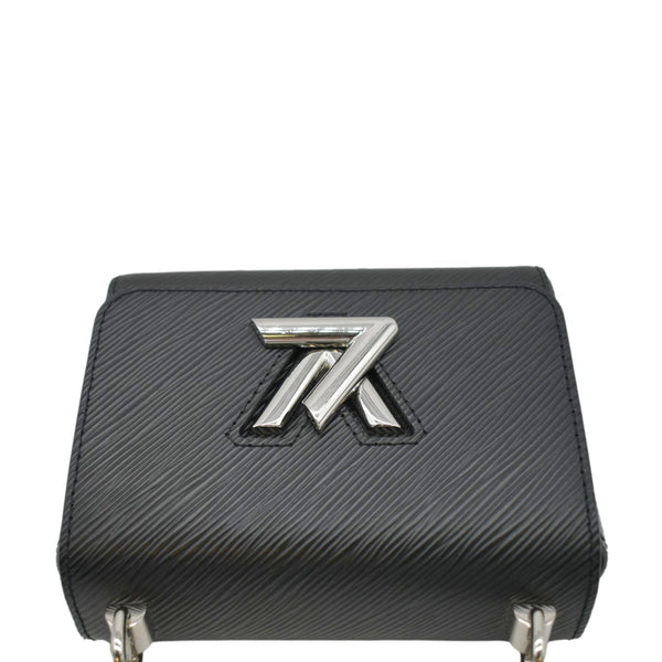 LOUIS VUITTON Mini LV Twist Epi Leather Shoulder Bag Black