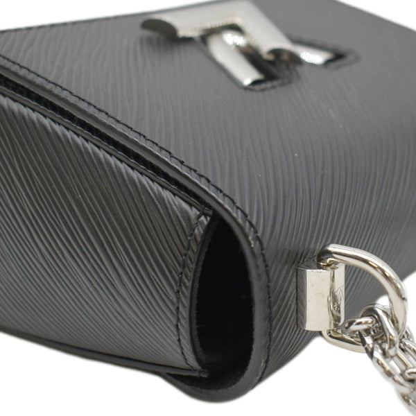 LOUIS VUITTON Mini LV Twist Epi Leather Shoulder Bag Black