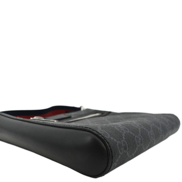 GUCCI Small GG Supreme Canvas Messenger Bag Black 523599