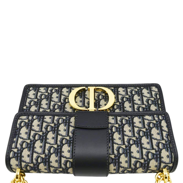 CHRISTIAN DIOR 30 Montaigne Oblique Jacquard Bag upper look