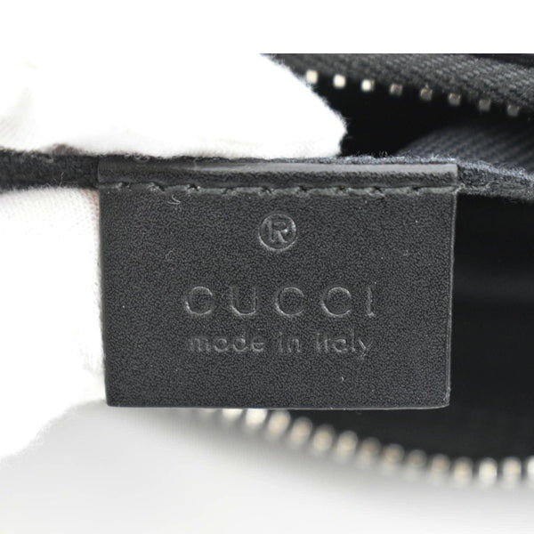 GUCCI Small GG Supreme Canvas Messenger Bag Black 523599
