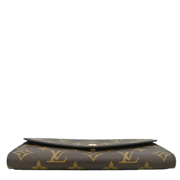 LOUIS VUITTON Sarah Monogram Canvas Wallet Brown