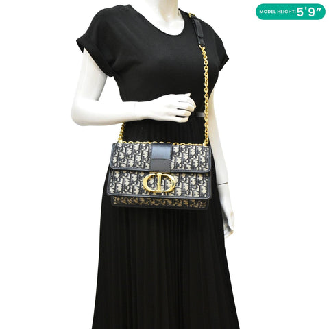 CHRISTIAN DIOR 30 Montaigne Oblique Jacquard Bag dummy look