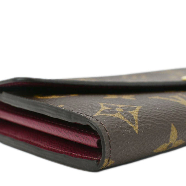 LOUIS VUITTON Sarah Monogram Canvas Wallet Brown