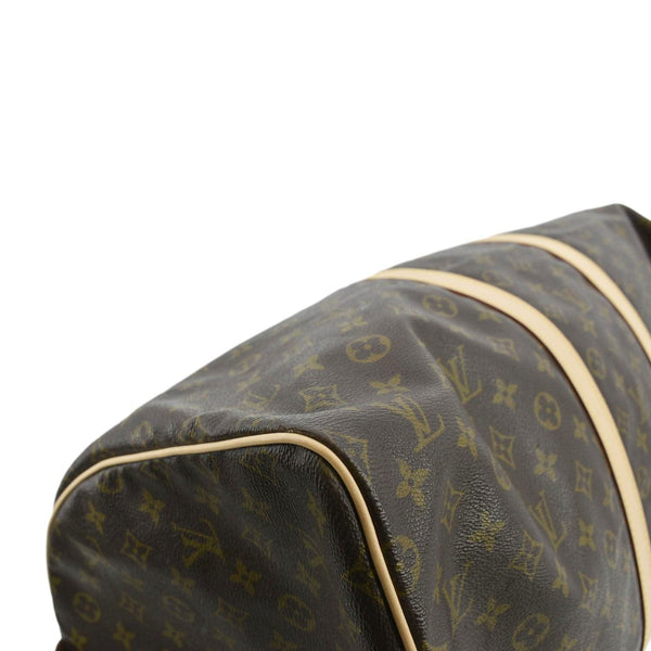 LOUIS VUITTON Vintage Keepall 55 Monogram Canvas Travel Bag Brown