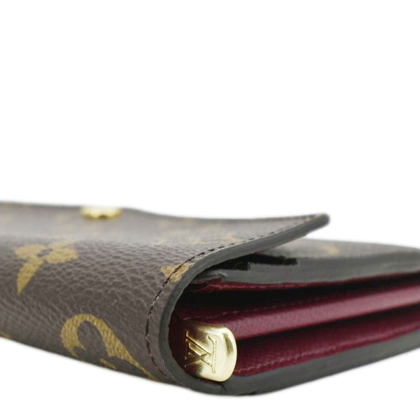 LOUIS VUITTON Sarah Monogram Canvas Wallet Brown