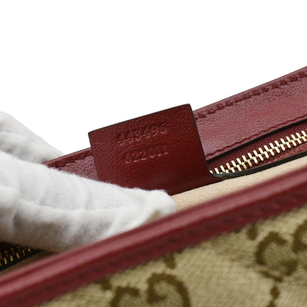 GUCCI GG Marmont Medium Canvas Crossbody Bag Beige 443496