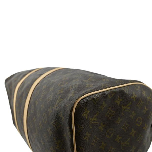 LOUIS VUITTON Vintage Keepall 55 Monogram Canvas Travel Bag Brown
