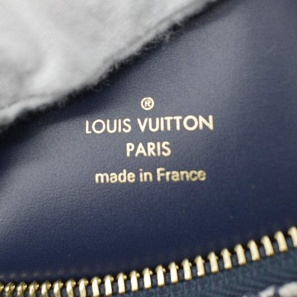 LOUIS VUITTON Monoglam Speedy Bandouliere 20 Jacquard Canvas Shoulder Bag Navy
