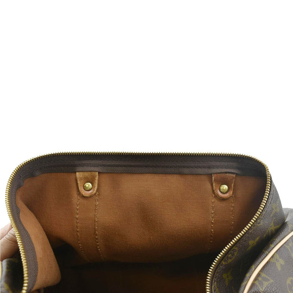 LOUIS VUITTON Vintage Keepall 55 Monogram Canvas Travel Bag Brown