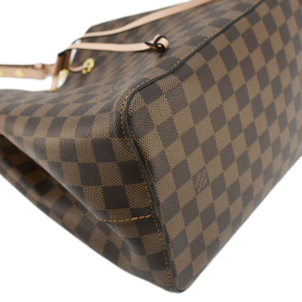 LOUIS VUITTON Neonoe MM Damier Ebene Shoulder Bag Brown