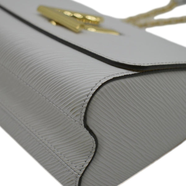 LOUIS VUITTON MM Twist Epi Leather Chain Shoulder Bag White