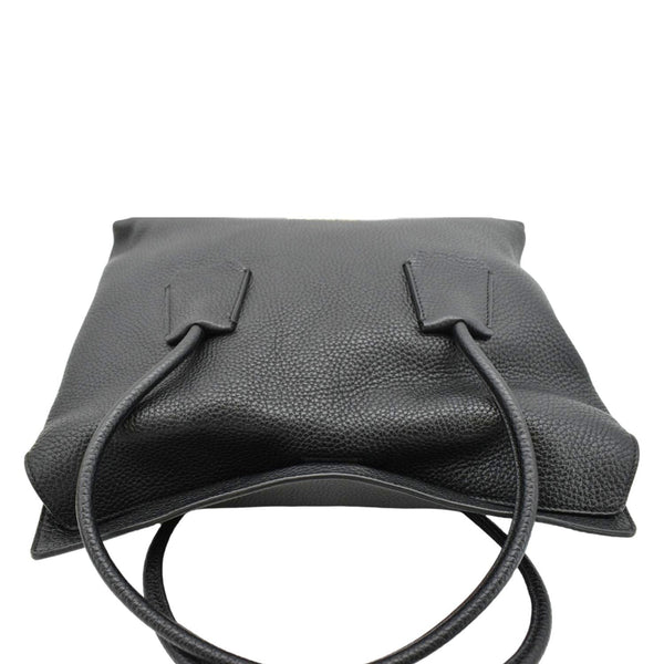 BURBERRY Baynard Medium Grainy Calfskin Leather Tote Bag Black