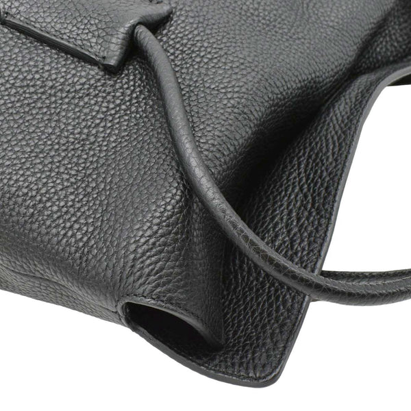 BURBERRY Baynard Medium Grainy Calfskin Leather Tote Bag Black