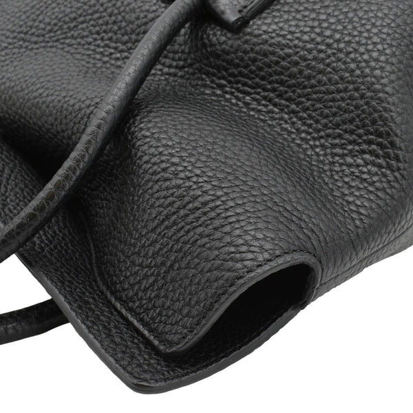 BURBERRY Baynard Medium Grainy Calfskin Leather Tote Bag Black