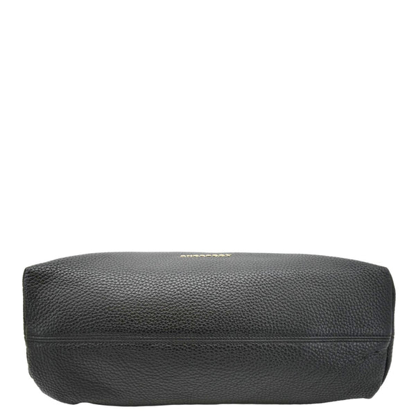 BURBERRY Baynard Medium Grainy Calfskin Leather Tote Bag Black