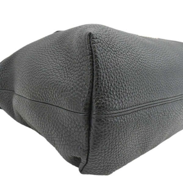 BURBERRY Baynard Medium Grainy Calfskin Leather Tote Bag Black