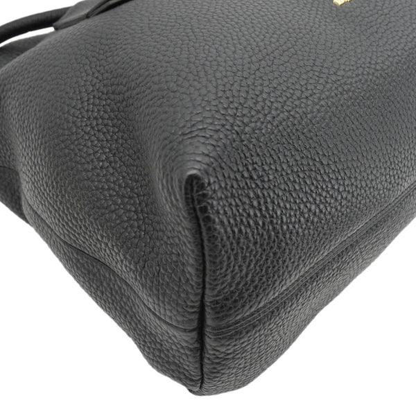 BURBERRY Baynard Medium Grainy Calfskin Leather Tote Bag Black