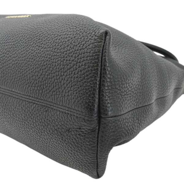 BURBERRY Baynard Medium Grainy Calfskin Leather Tote Bag Black