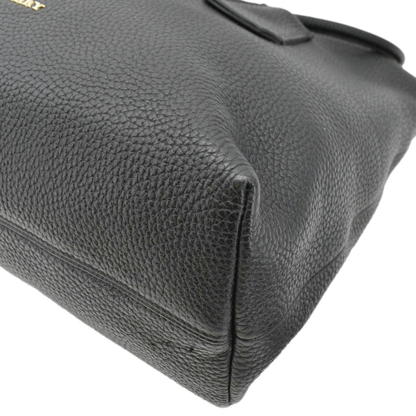 BURBERRY Baynard Medium Grainy Calfskin Leather Tote Bag Black