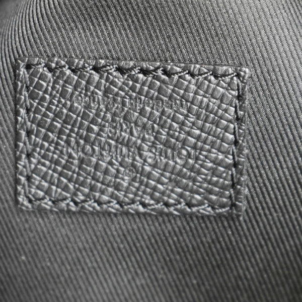 LOUIS VUITTON Duo Sling Taigarama Backpack Bag Black