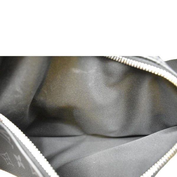 LOUIS VUITTON Duo Sling Taigarama Backpack Bag Black