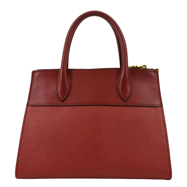 PRADA Paradigme Saffiano Leather Tote Shoulder Bag Red