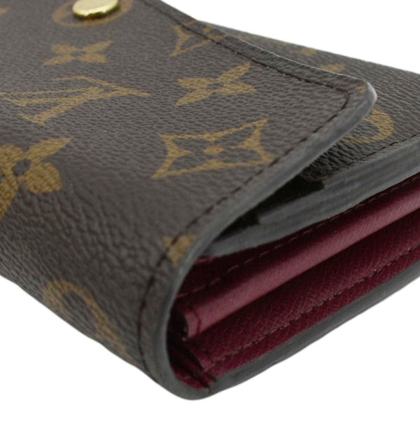 LOUIS VUITTON Sarah Monogram Canvas Wallet Brown