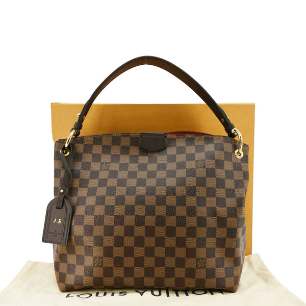 LOUIS VUITTON Graceful PM Monogram Canvas Hobo Shoulder Bag Brown