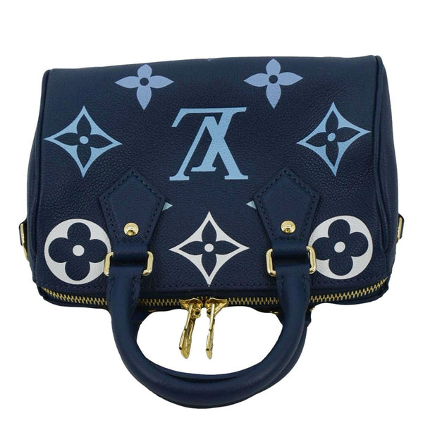 LOUIS VUITTON Speedy 20 Bandouliere Empreinte Monogram Shoulder Bag Degrade Blue