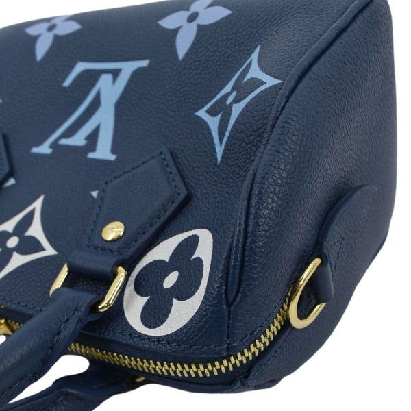 LOUIS VUITTON Speedy 20 Bandouliere Empreinte Monogram Shoulder Bag Degrade Blue
