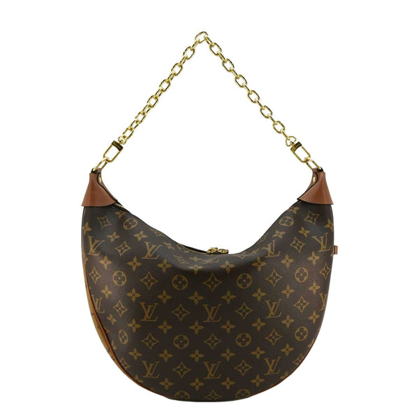 LOUIS VUITTON Loop Reverse Monogram Canvas Shoulder Bag Brown